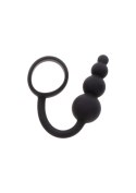Anal Snake Plug & Penis Ring Black Anal Snake Plug & Penis Ring Black