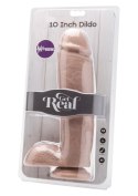 Dildo 10 in. w/ Balls Vibrator Light skin tone Dildo 10 in. w/ Balls Vibrator Light skin tone