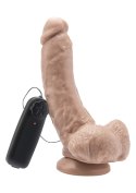 Dildo 8in. with Balls Vibrator Light skin tone Dildo 8in. with Balls Vibrator Light skin tone