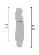 Dual Density Big Vibrator 9in. Light skin tone Dual Density Big Vibrator 9in. Light skin tone