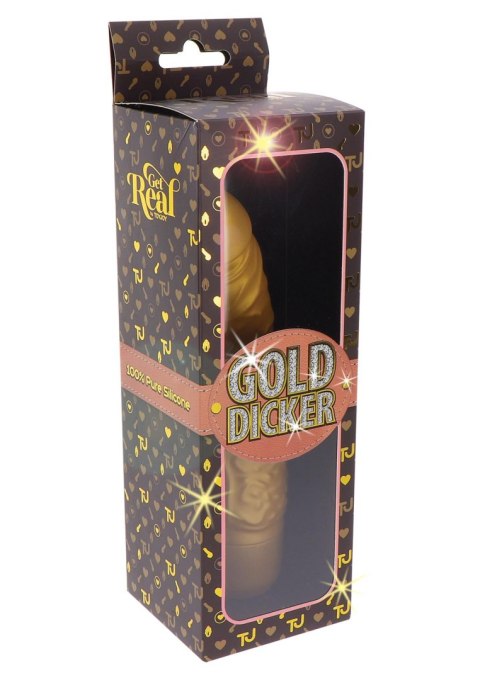 Gold Dicker Original Vibrator Gold Gold Dicker Original Vibrator Gold