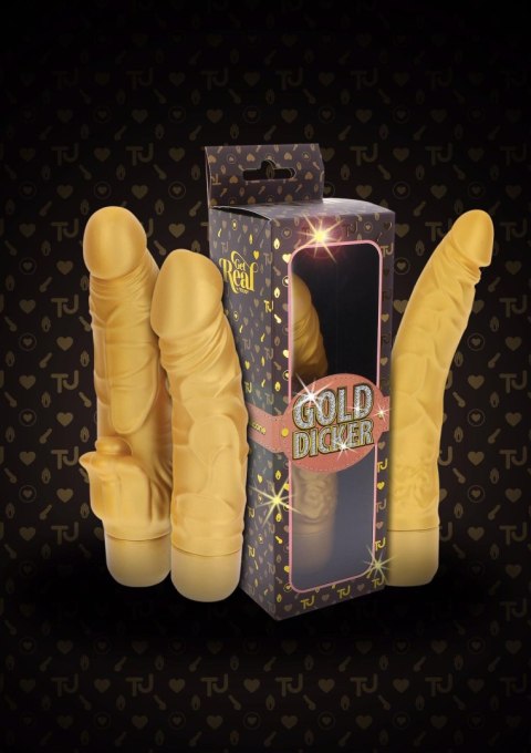 Gold Dicker Stim Vibrator Gold Gold Dicker Stim Vibrator Gold