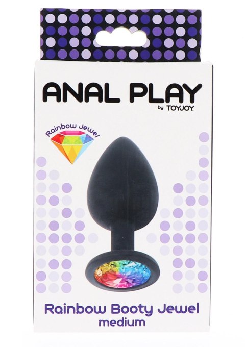 Rainbow Booty Jewel Medium Black Rainbow Booty Jewel Medium Black