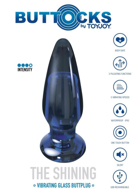 The Shining Glass Buttplug Blue The Shining Glass Buttplug Blue
